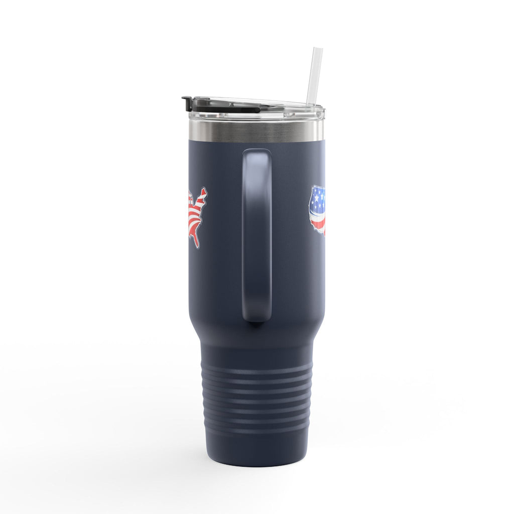 USA Map 40oz Insulated Tumbler with Handle | Patriotic Drinkware - Drinkware, Tumblers & Travel Mugs - EpiAl's Shop