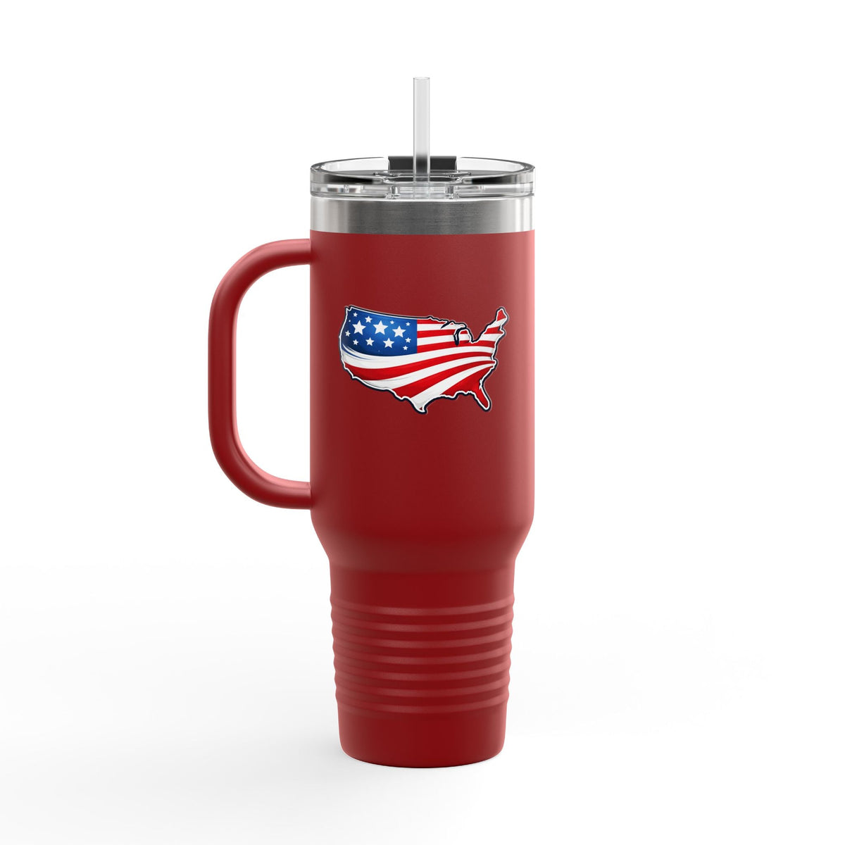 USA Map 40oz Insulated Tumbler with Handle | Patriotic Drinkware - Drinkware, Tumblers & Travel Mugs - EpiAl's Shop