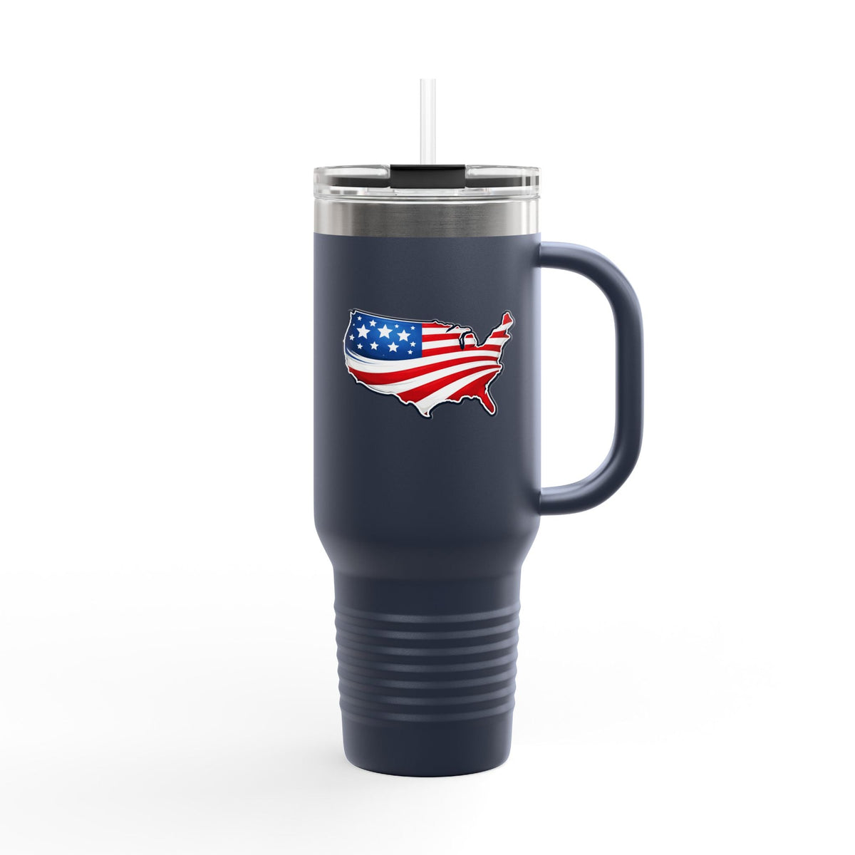 USA Map 40oz Insulated Tumbler with Handle | Patriotic Drinkware - Drinkware, Tumblers & Travel Mugs - EpiAl's Shop