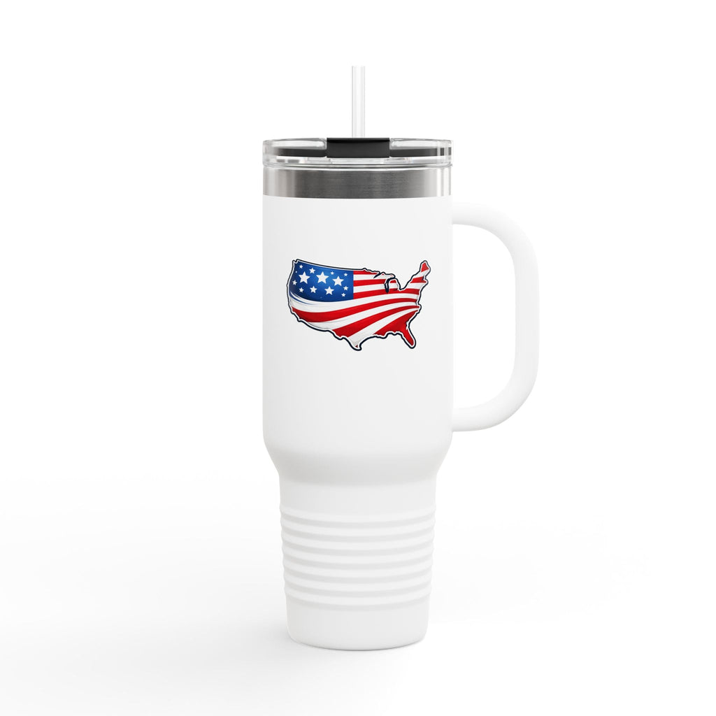 USA Map 40oz Insulated Tumbler with Handle | Patriotic Drinkware - Drinkware, Tumblers & Travel Mugs - EpiAl's Shop