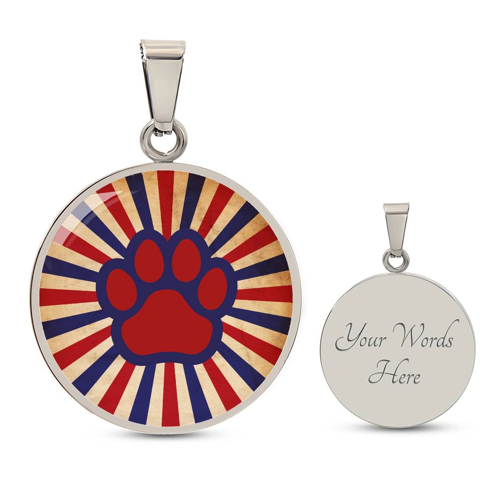 USA Paw Necklace - Jewelry - Epileptic Al’s Shop