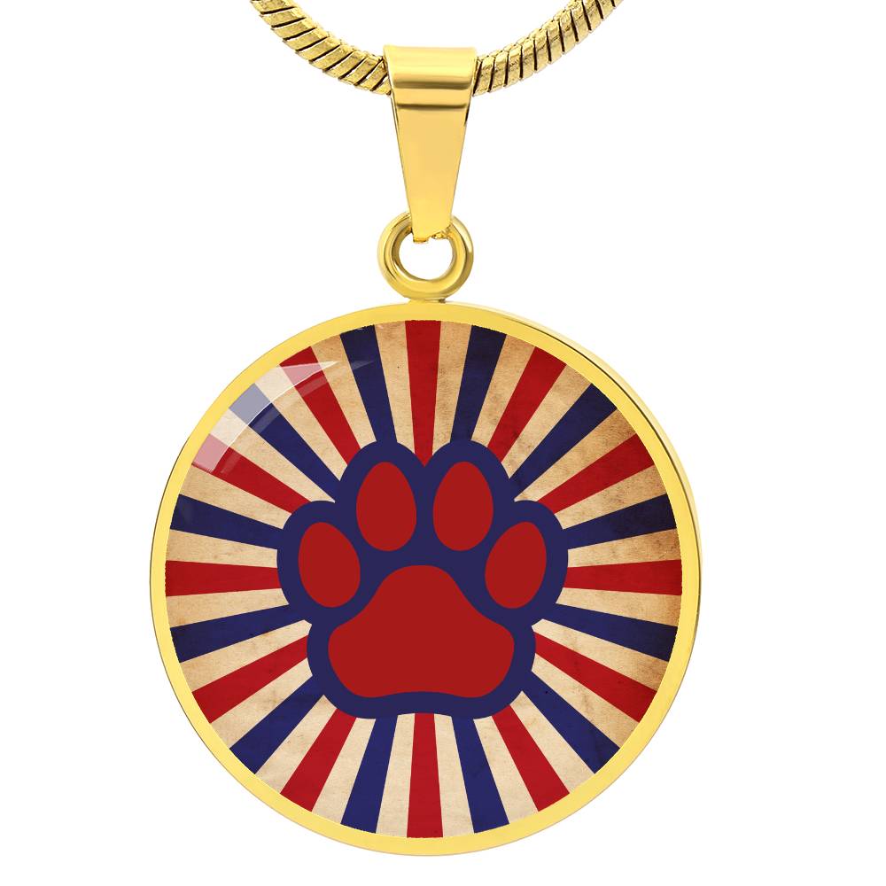 USA Paw Necklace - Jewelry - Epileptic Al’s Shop
