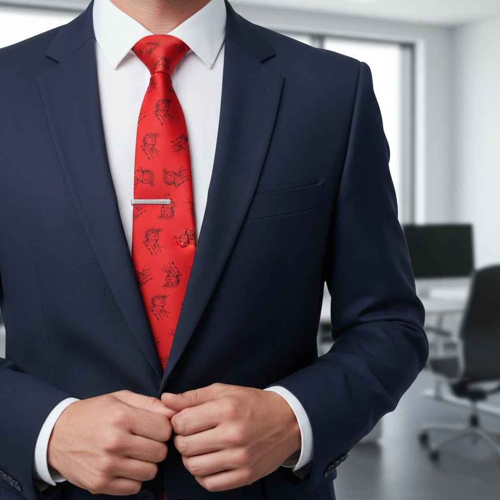 USA Statement Tie – Patriotic Graphic Satin Necktie - Clothing, Men, Neckties - EpiAl's Shop