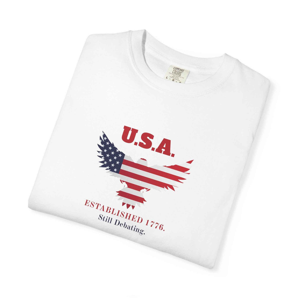 U.S.A. Still Debating Tee – Patriotic Humor Heavyweight Shirt - Clothing, Unisex, T-Shirts - EpiAl's Shop