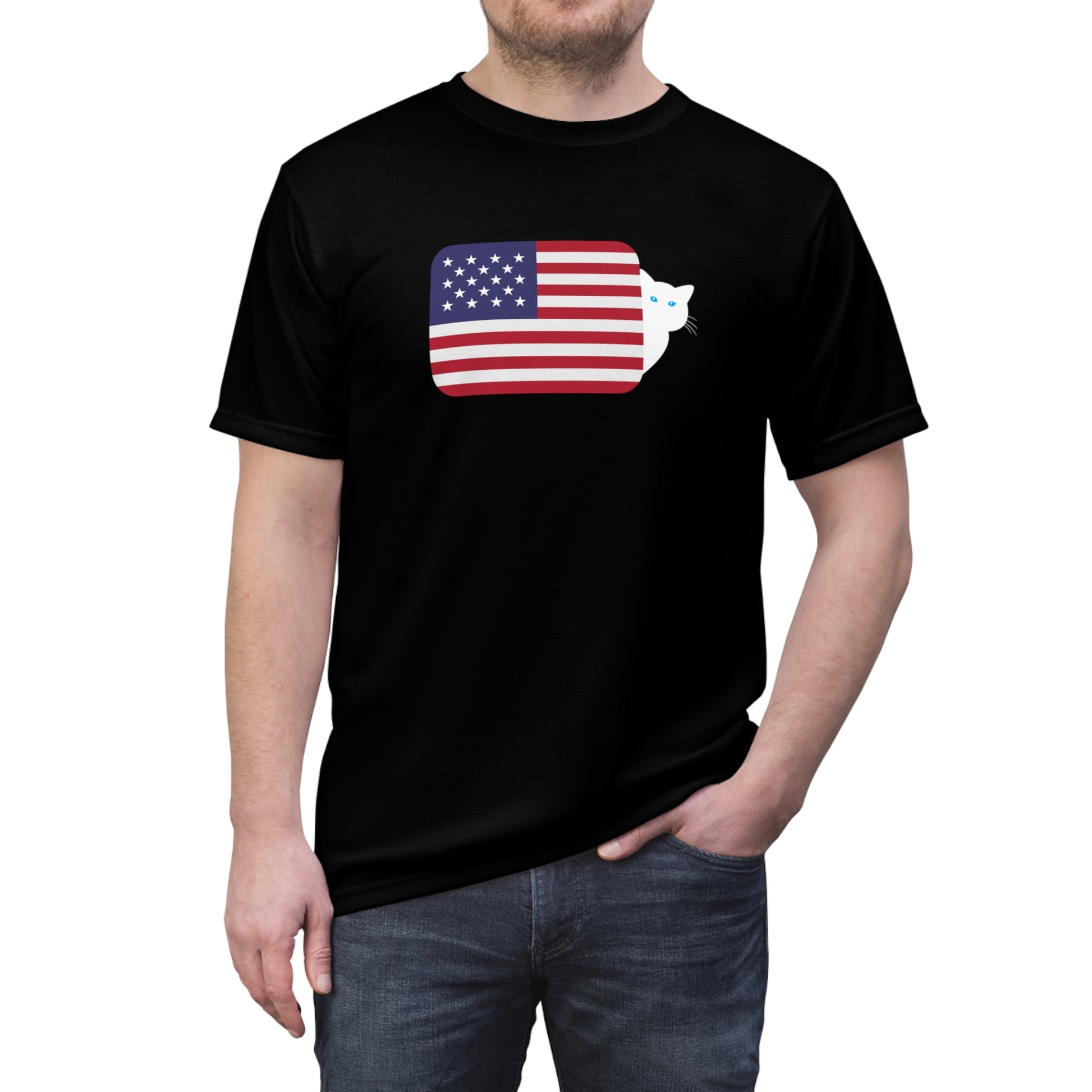 USA Unisex Cut & Sew Tee - All Over Prints - Epileptic Al’s Shop