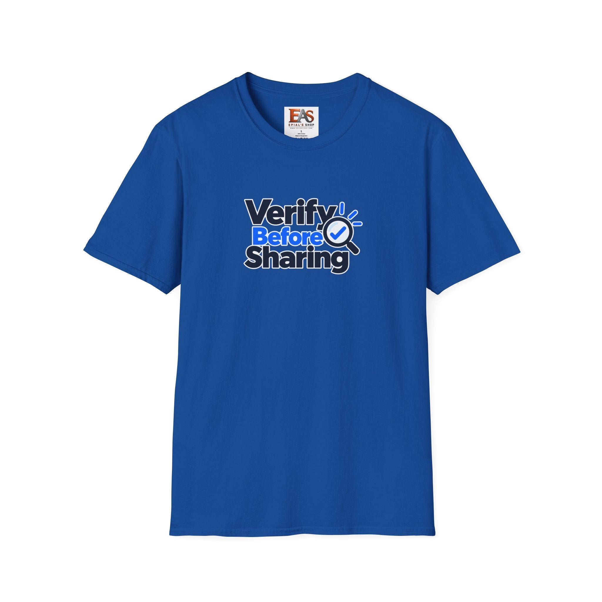 Verify Before Sharing T-Shirt | Critical Thinking & Media Literacy Graphic Tee - Clothing, Unisex, T-Shirts - EpiAl's Shop