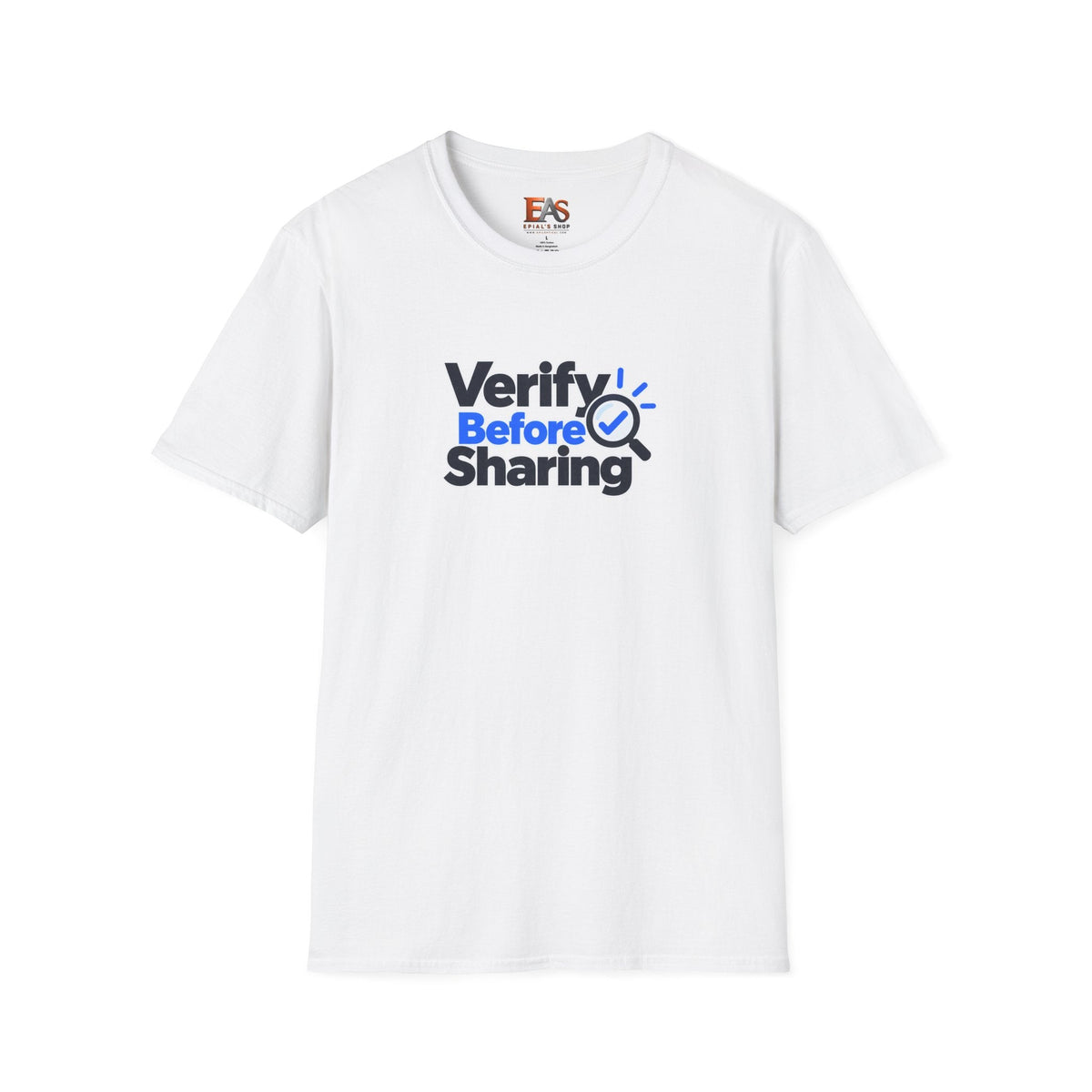 Verify Before Sharing T-Shirt | Critical Thinking & Media Literacy Graphic Tee - Clothing, Unisex, T-Shirts - EpiAl's Shop