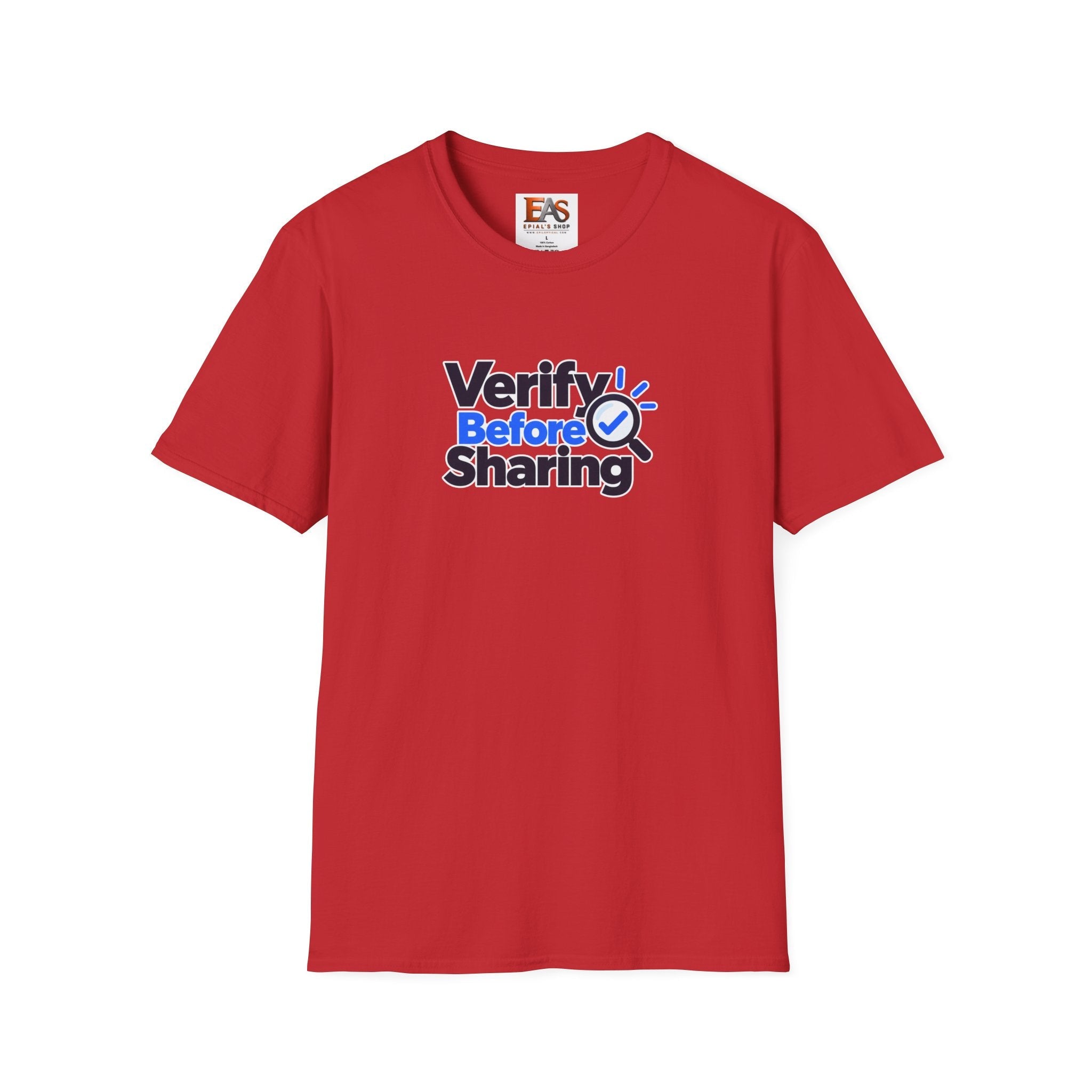 Verify Before Sharing T-Shirt | Critical Thinking & Media Literacy Graphic Tee - Clothing, Unisex, T-Shirts - EpiAl's Shop