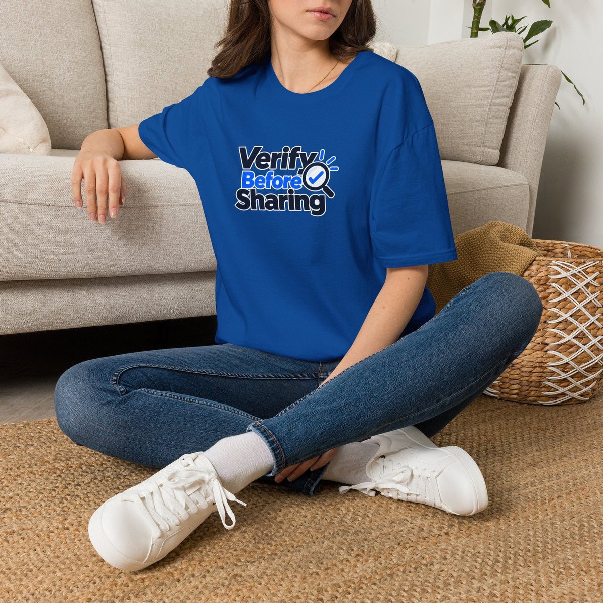 Verify Before Sharing T-Shirt | Critical Thinking & Media Literacy Graphic Tee - Clothing, Unisex, T-Shirts - EpiAl's Shop