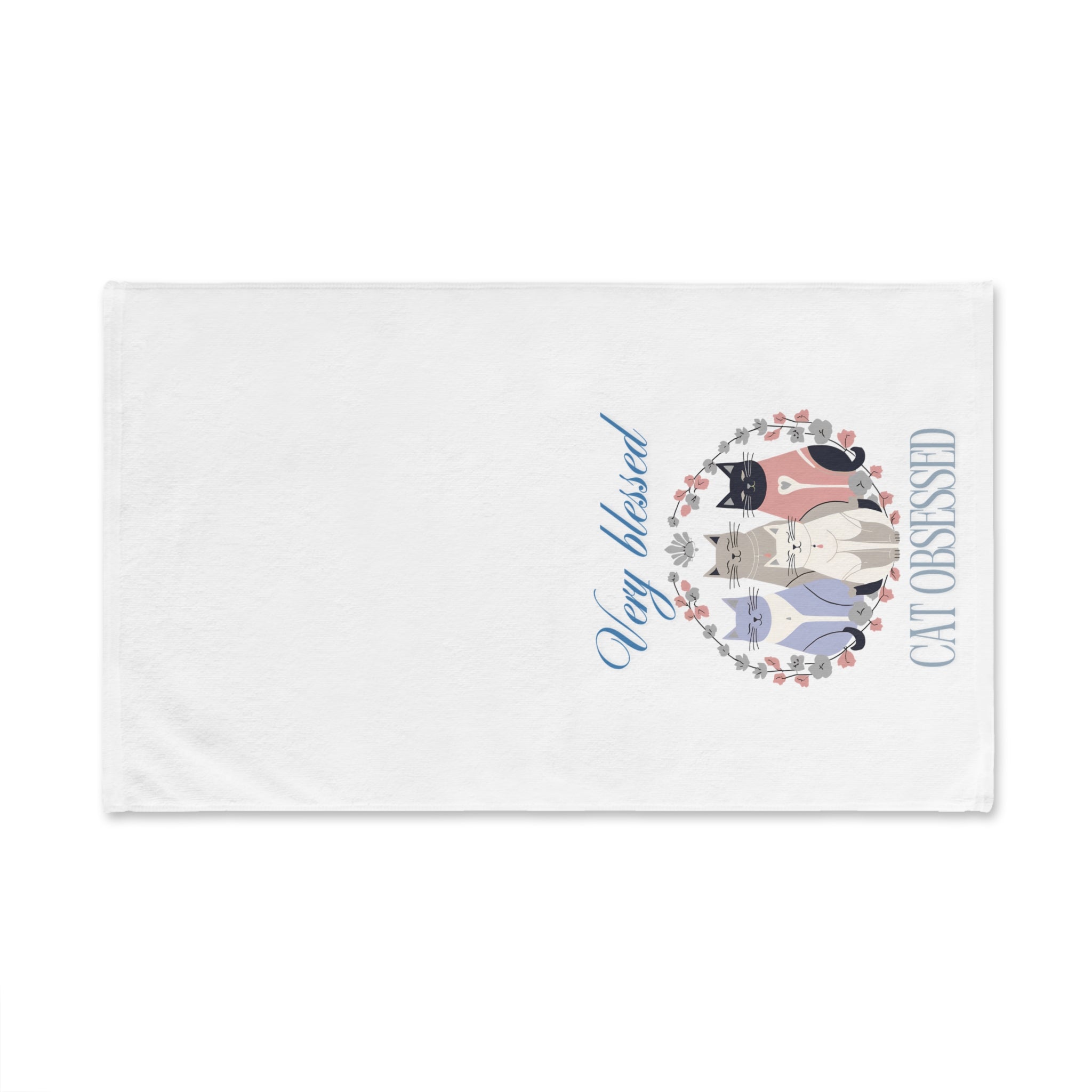 Very Blessed Cat Obsessed Hand Towel - Decor, Towels, Kitchen & Tea - EpiAl's Shop