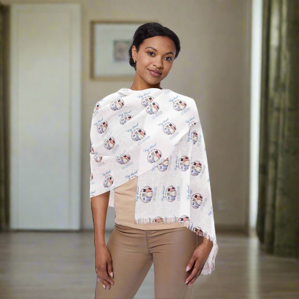 Very Blessed Cat Obsessed Light Scarf - Clothing, Scarves - EpiAl's Shop