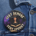 Very Demure Very Spooky, Halloween Gift - Collectibles, Pinback Buttons - EpiAl's Shop