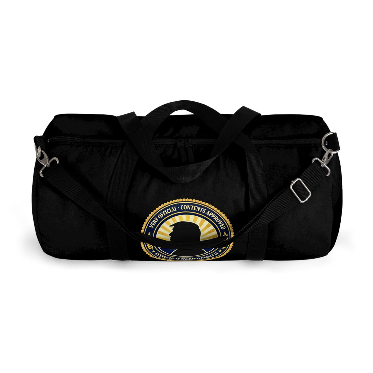 Very Official Contents Approved Duffel Bag | Political Parody Travel Bag - Bags, Duffel - EpiAl's Shop