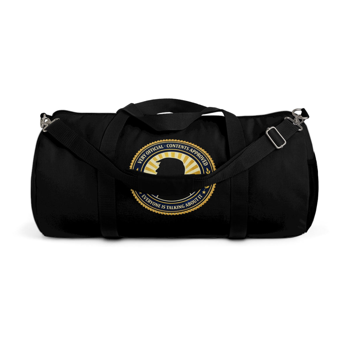 Very Official Contents Approved Duffel Bag | Political Parody Travel Bag - Bags, Duffel - EpiAl's Shop