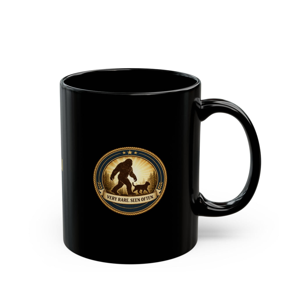 Very Rare. Seen Often. Black Ceramic Coffee Mug - Drinkware, Coffee Mugs - EpiAl's Shop