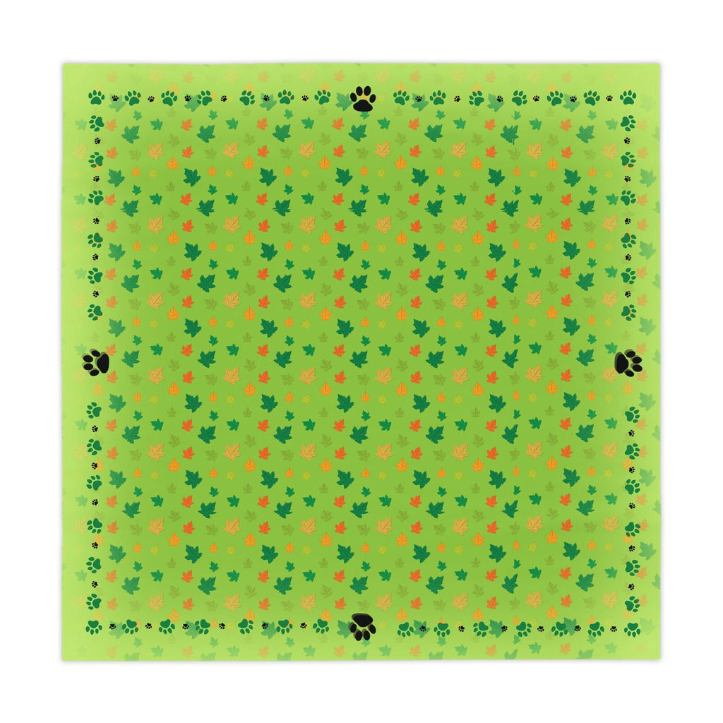 Vibrant Kitty Prints & Leaves Tablecloth for Gatherings - Decor, Dining, Table Decor - EpiAl's Shop