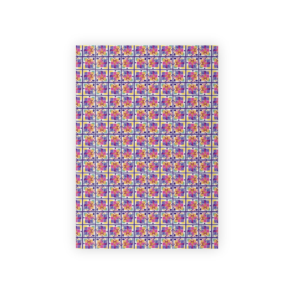 Vibrant Meow Meow Meow Gift Wrapping Paper Roll - Paper Products, Gift Wrapping Paper - EpiAl's Shop