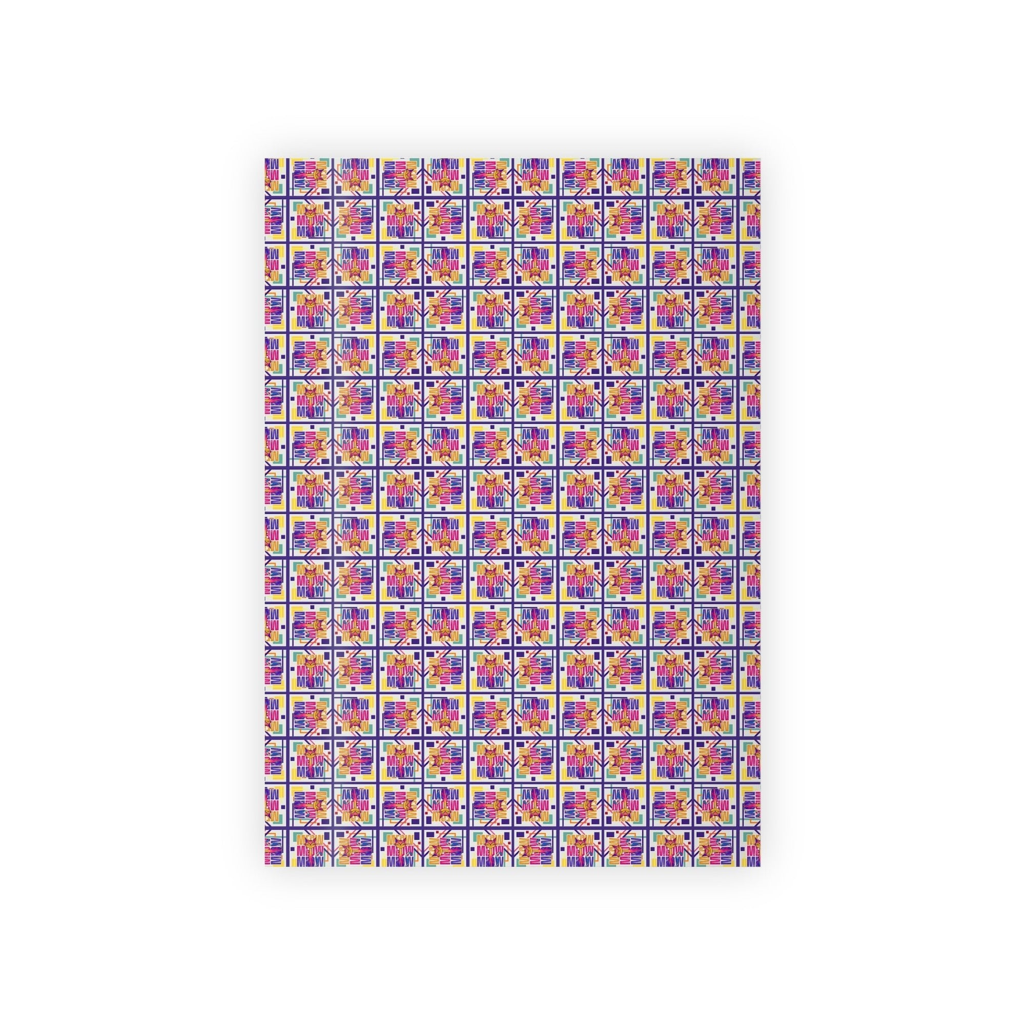 Vibrant Meow Meow Meow Gift Wrapping Paper Roll - Paper Products, Gift Wrapping Paper - EpiAl's Shop