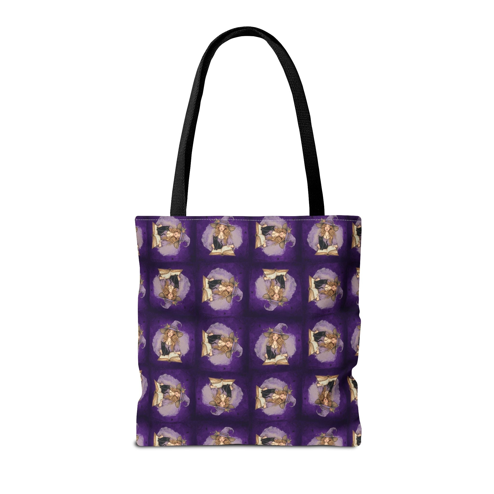 Vibrant Witchy Cat Lady Tote Bag - Bags, Tote - EpiAl's Shop