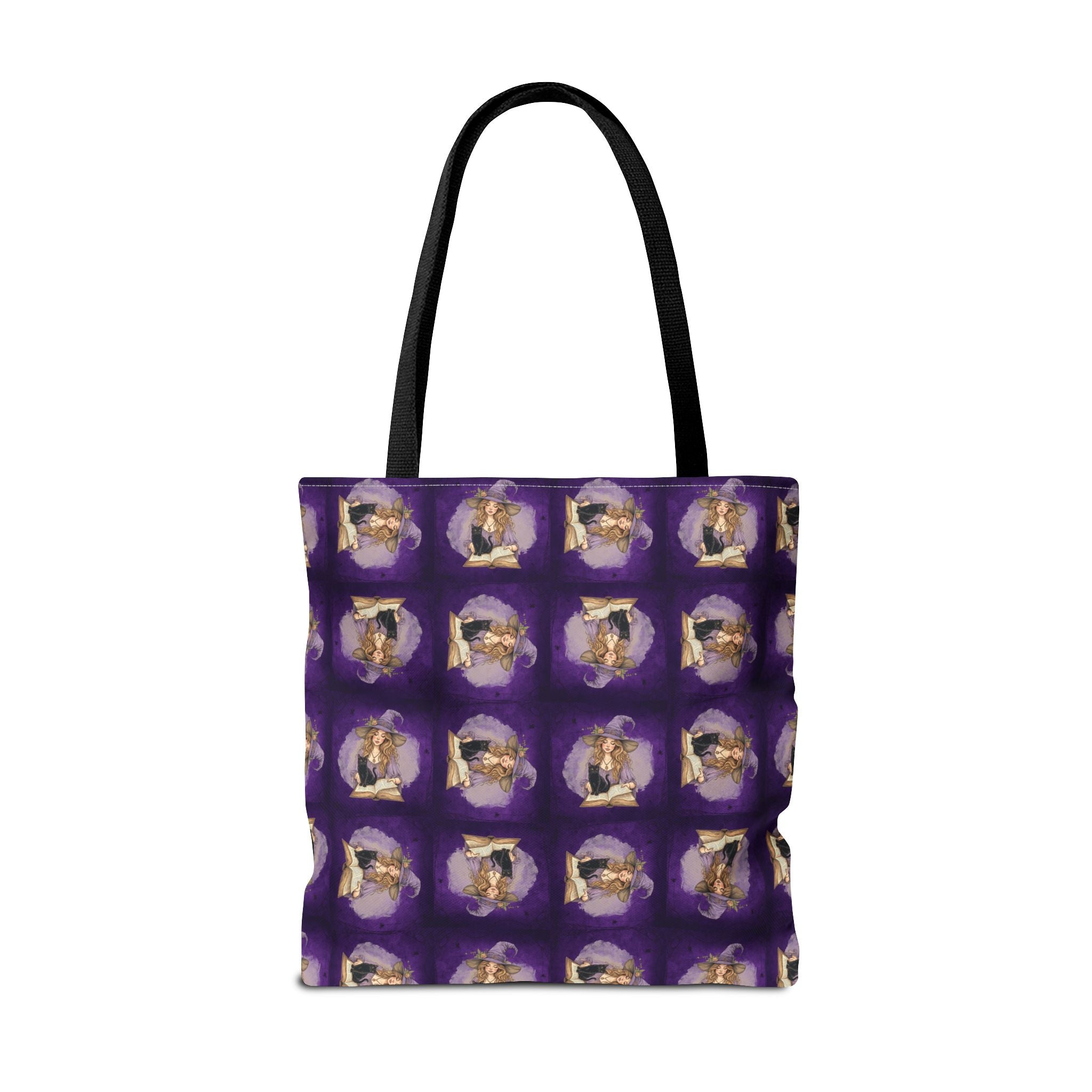 Vibrant Witchy Cat Lady Tote Bag - Bags, Tote - EpiAl's Shop