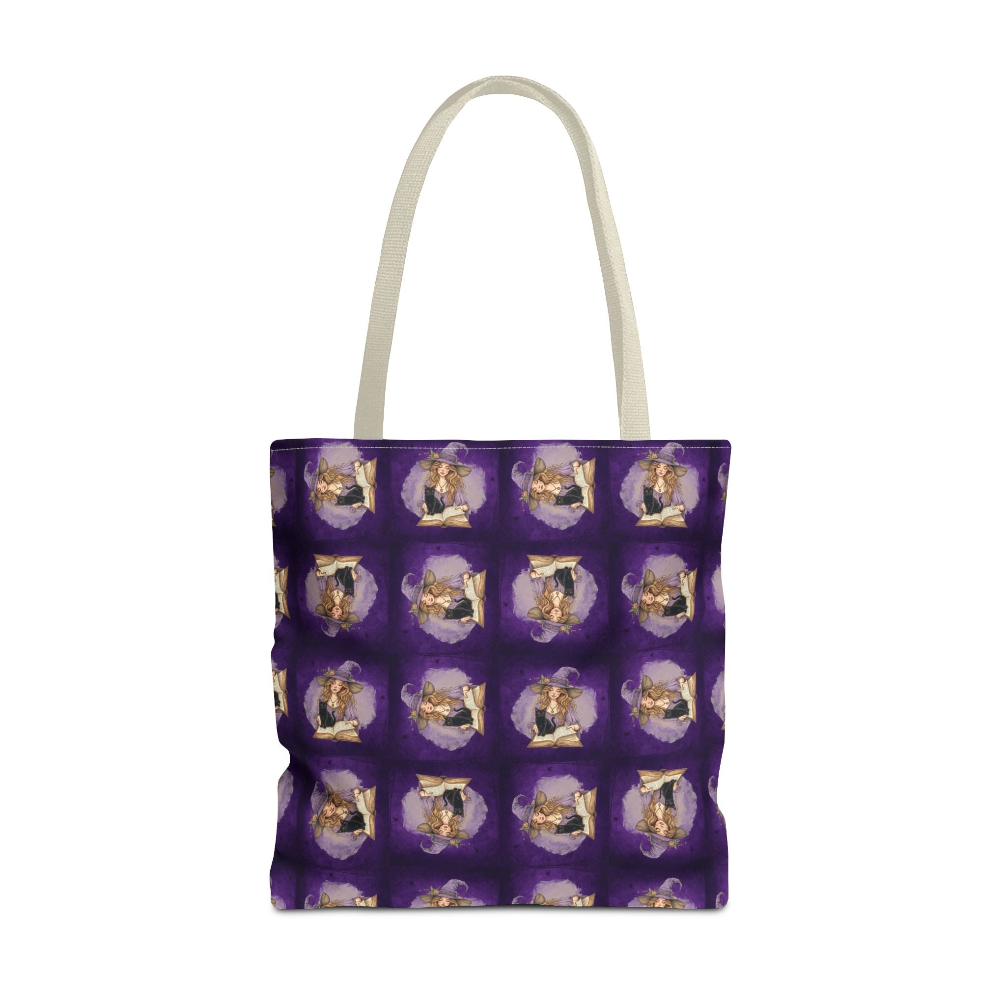 Vibrant Witchy Cat Lady Tote Bag - Bags, Tote - EpiAl's Shop
