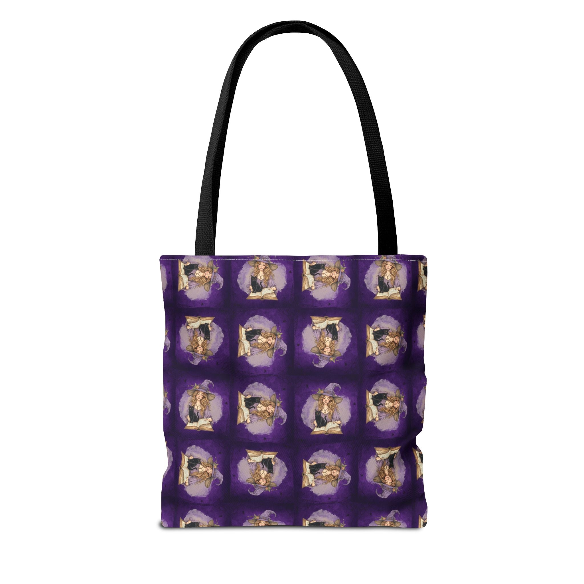 Vibrant Witchy Cat Lady Tote Bag - Bags, Tote - EpiAl's Shop