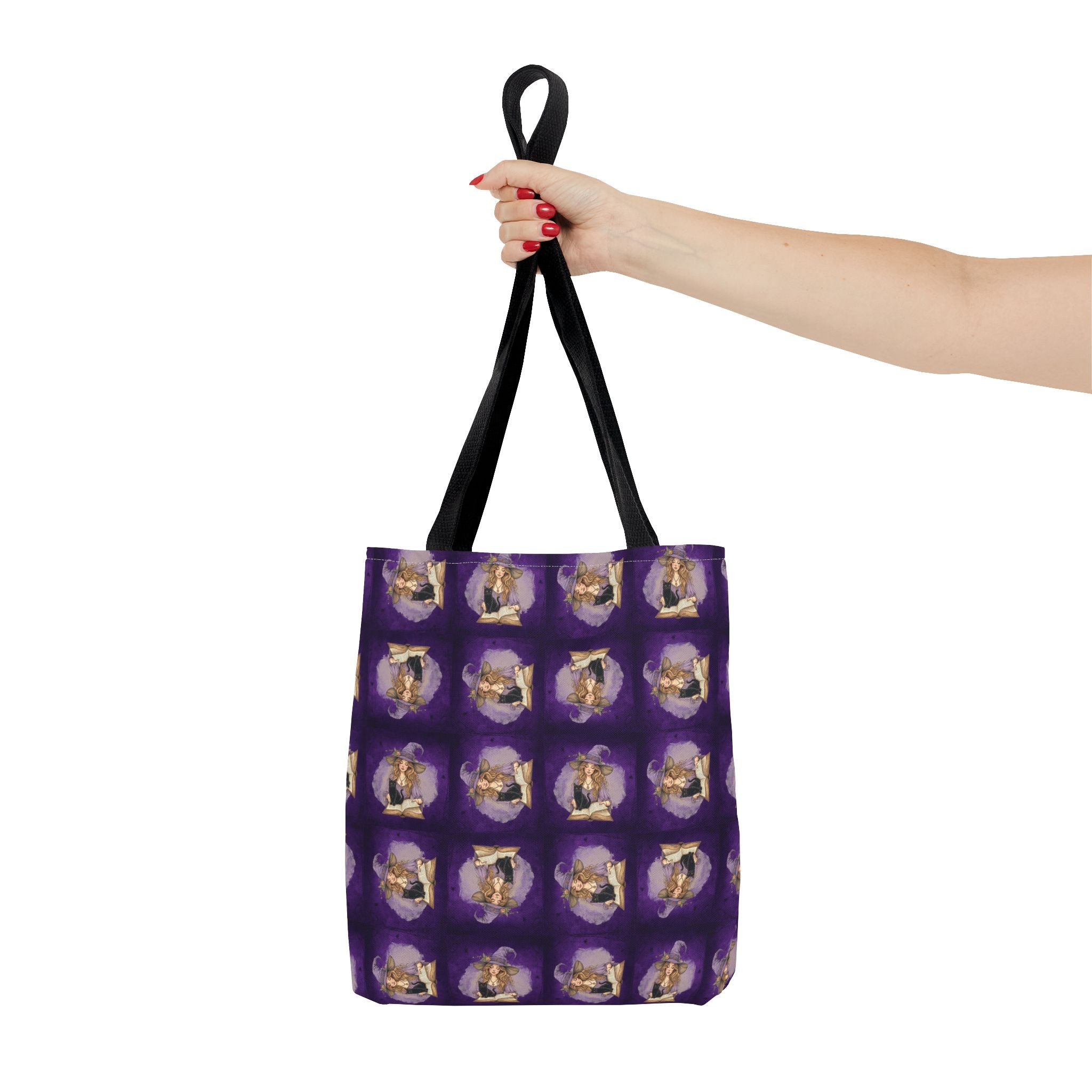 Vibrant Witchy Cat Lady Tote Bag - Bags, Tote - EpiAl's Shop