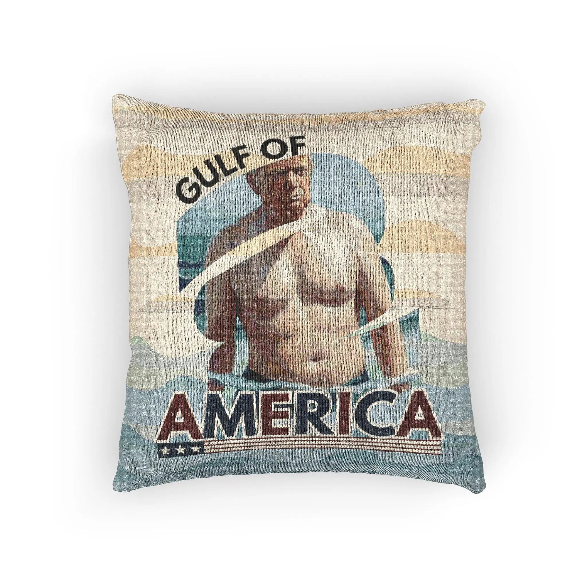 Vintage American Gulf Woven Pillow - Coastal Home Decor - Decor, Home, Pillows - EpiAl's Shop