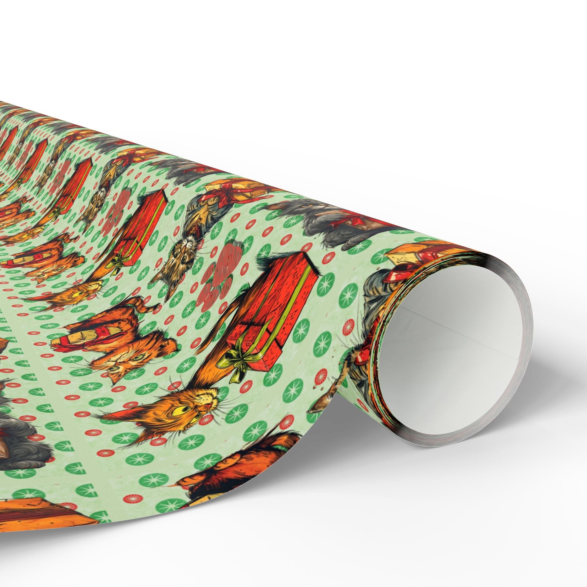 Vintage Cats Christmas Wrapping Papers - Paper Products, Gift Wrapping Paper - EpiAl's Shop