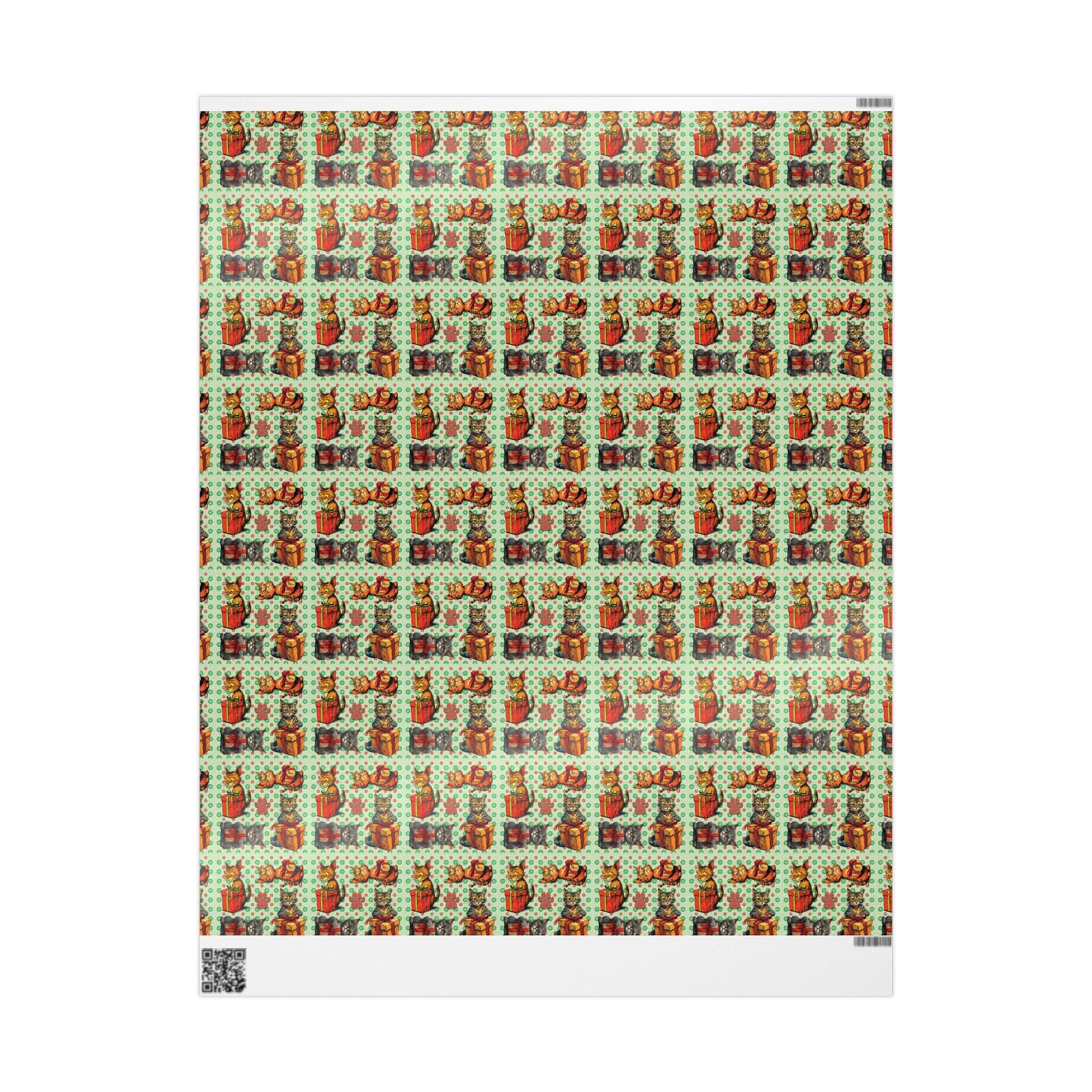 Vintage Cats Christmas Wrapping Papers - Paper Products, Gift Wrapping Paper - EpiAl's Shop