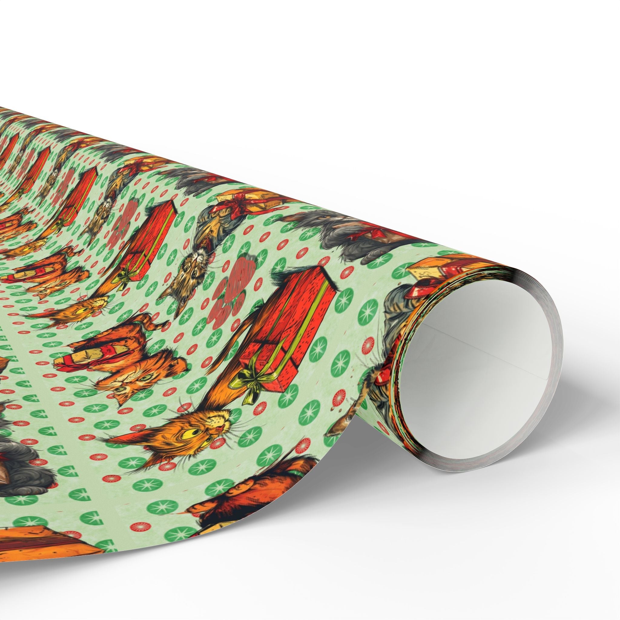 Vintage Cats Christmas Wrapping Papers - Paper Products, Gift Wrapping Paper - EpiAl's Shop