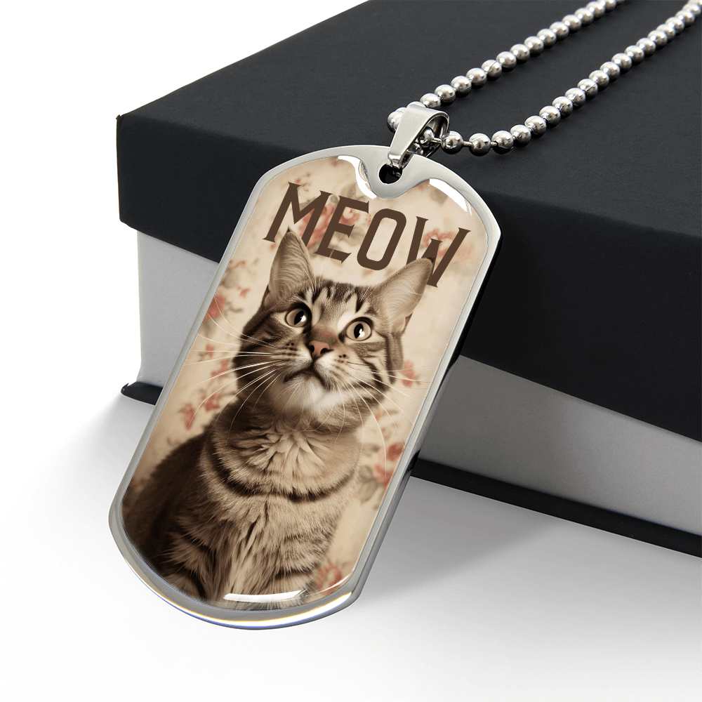 Vintage Meow Tabby Necklace - Jewelry, Necklaces - EpiAl's Shop