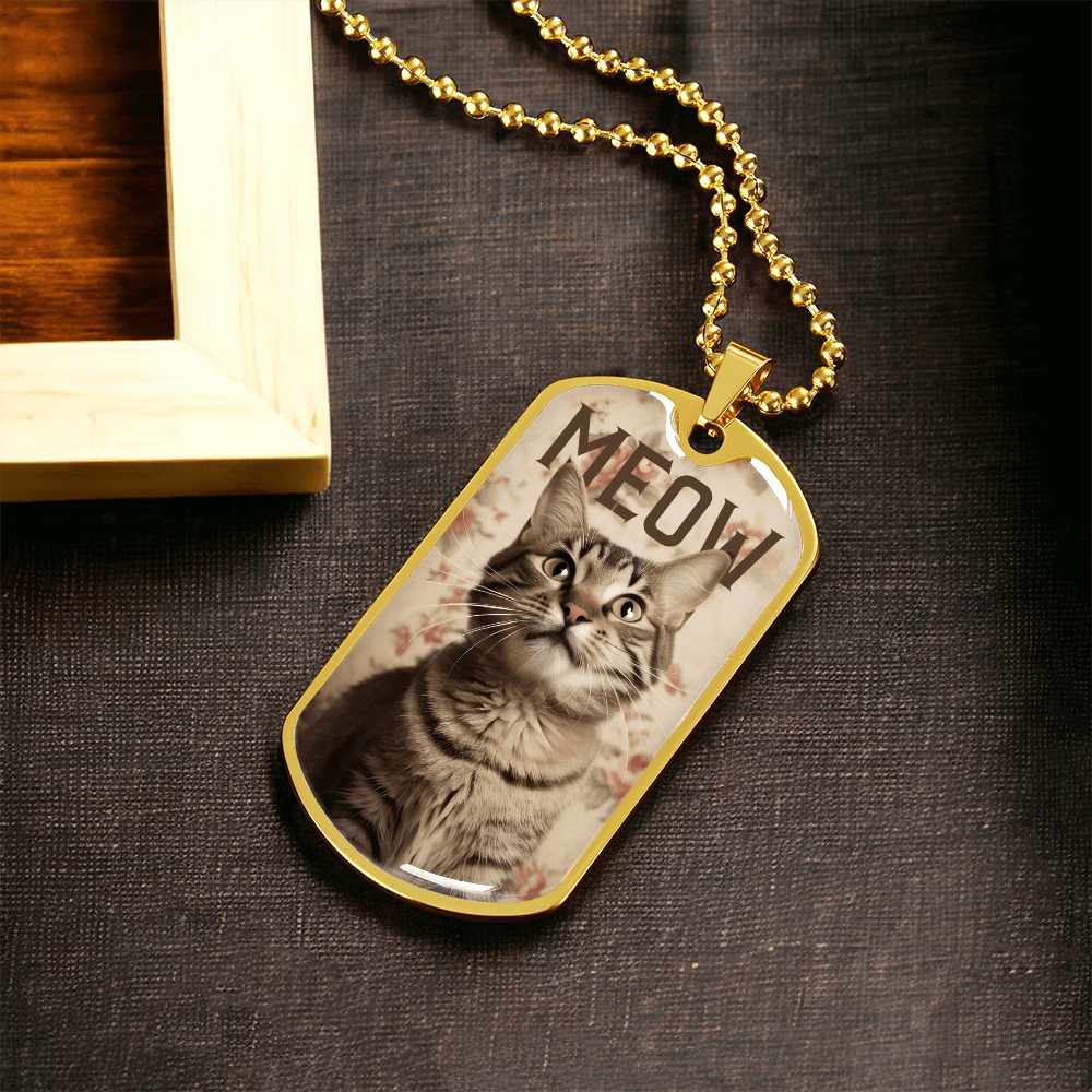Vintage Meow Tabby Necklace - Jewelry, Necklaces - EpiAl's Shop