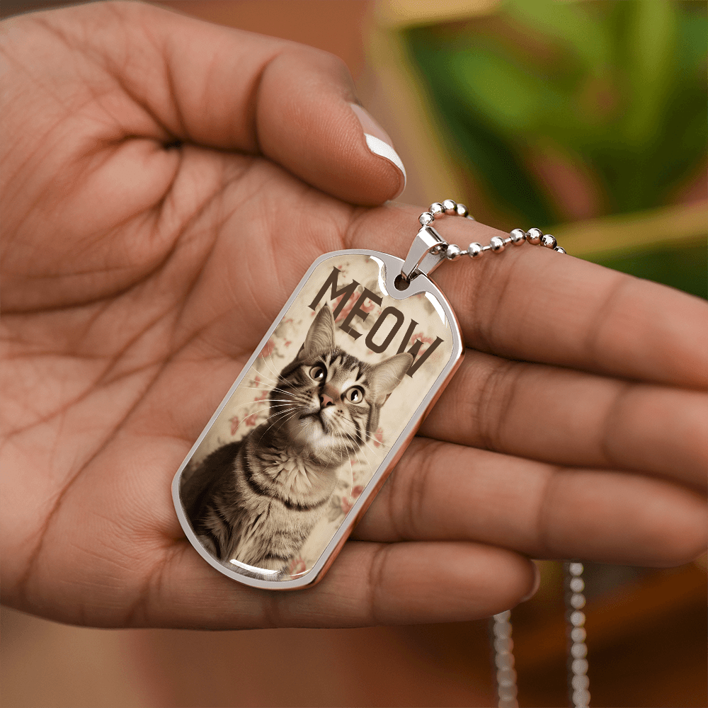 Vintage Meow Tabby Necklace - Jewelry, Necklaces - EpiAl's Shop