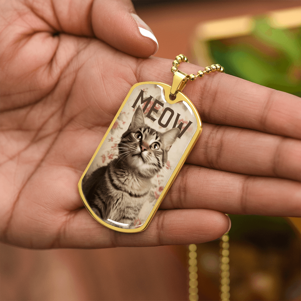 Vintage Meow Tabby Necklace - Jewelry, Necklaces - EpiAl's Shop