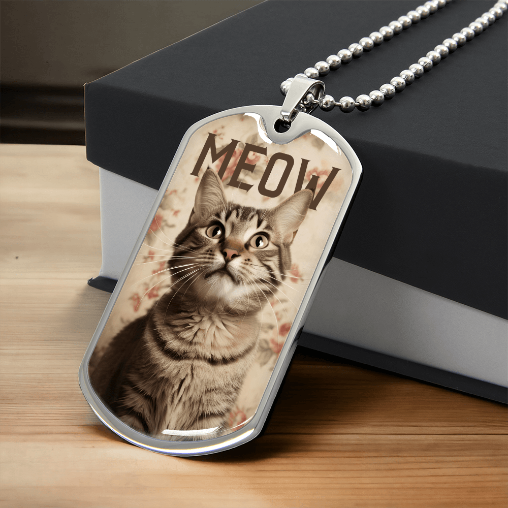 Vintage Meow Tabby Necklace - Jewelry, Necklaces - EpiAl's Shop