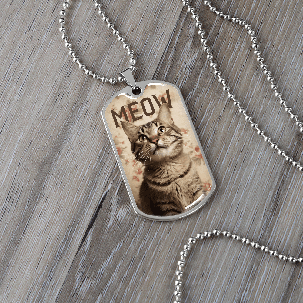 Vintage Meow Tabby Necklace - Jewelry, Necklaces - EpiAl's Shop