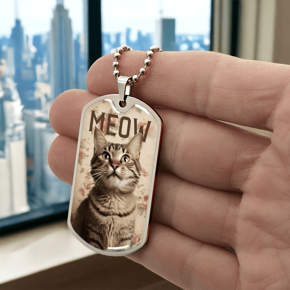 Vintage Meow Tabby Necklace - Jewelry, Necklaces - EpiAl's Shop