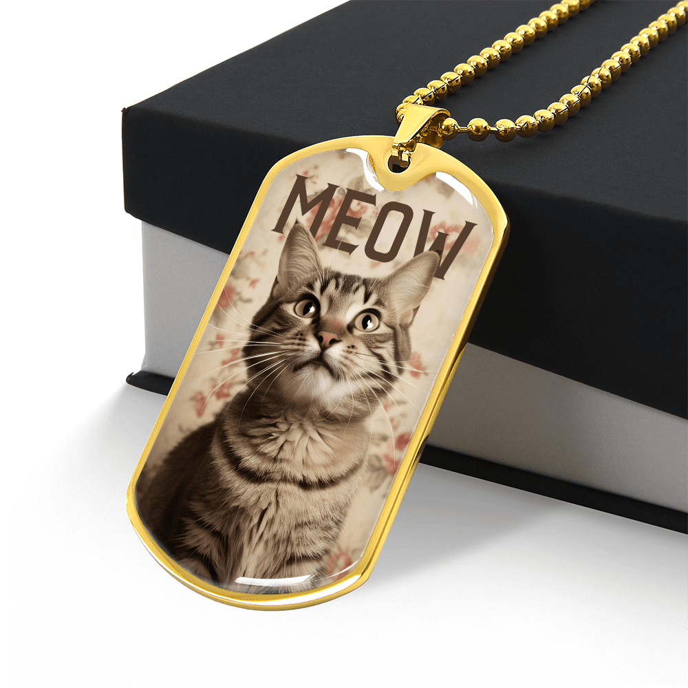 Vintage Meow Tabby Necklace - Jewelry, Necklaces - EpiAl's Shop