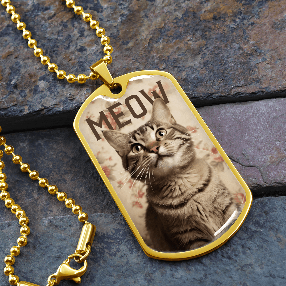 Vintage Meow Tabby Necklace - Jewelry, Necklaces - EpiAl's Shop