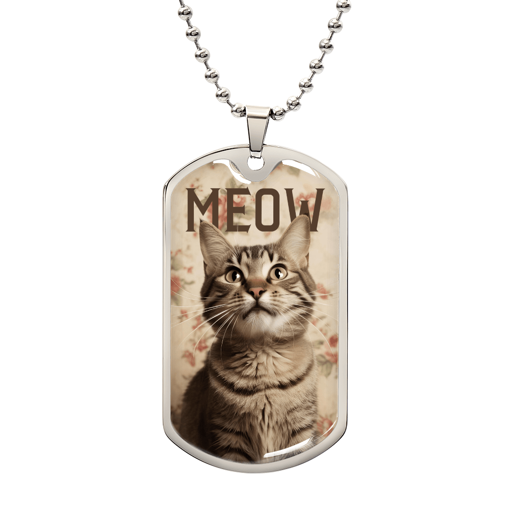 Vintage Meow Tabby Necklace - Jewelry, Necklaces - EpiAl's Shop