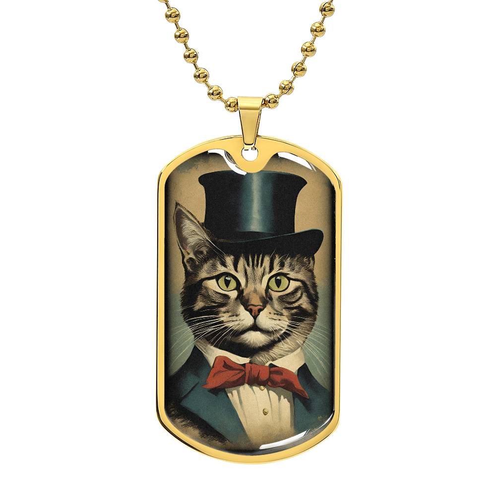 Vintage Top Hat Cat Necklace - Jewelry - Epileptic Al’s Shop