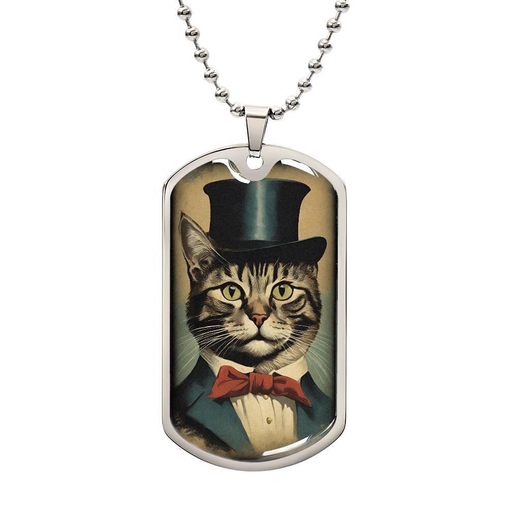 Vintage Top Hat Cat Necklace - Jewelry - Epileptic Al’s Shop