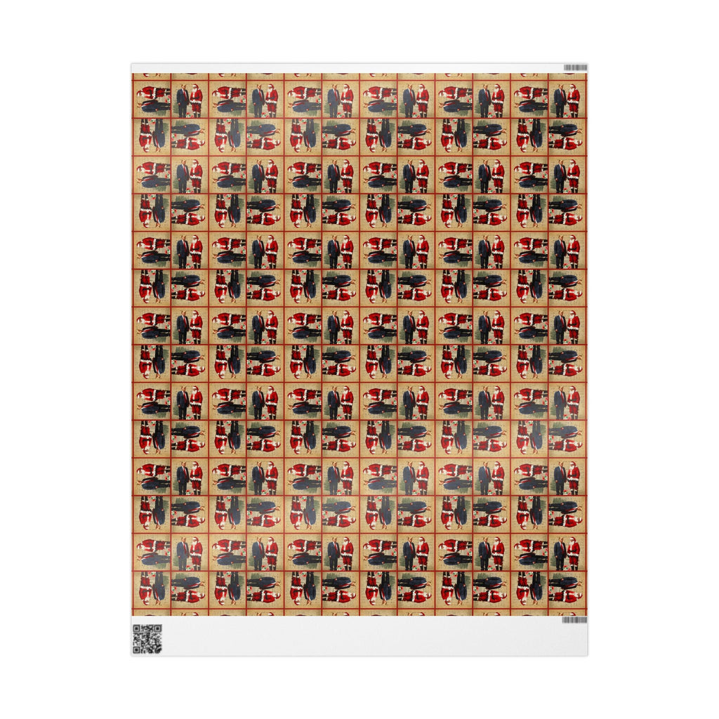 Vintage Trump & Santa Holiday Wrapping Paper - Paper Products, Gift Wrapping Paper - EpiAl's Shop