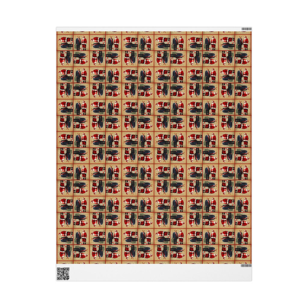 Vintage Trump & Santa Holiday Wrapping Paper - Paper Products, Gift Wrapping Paper - EpiAl's Shop
