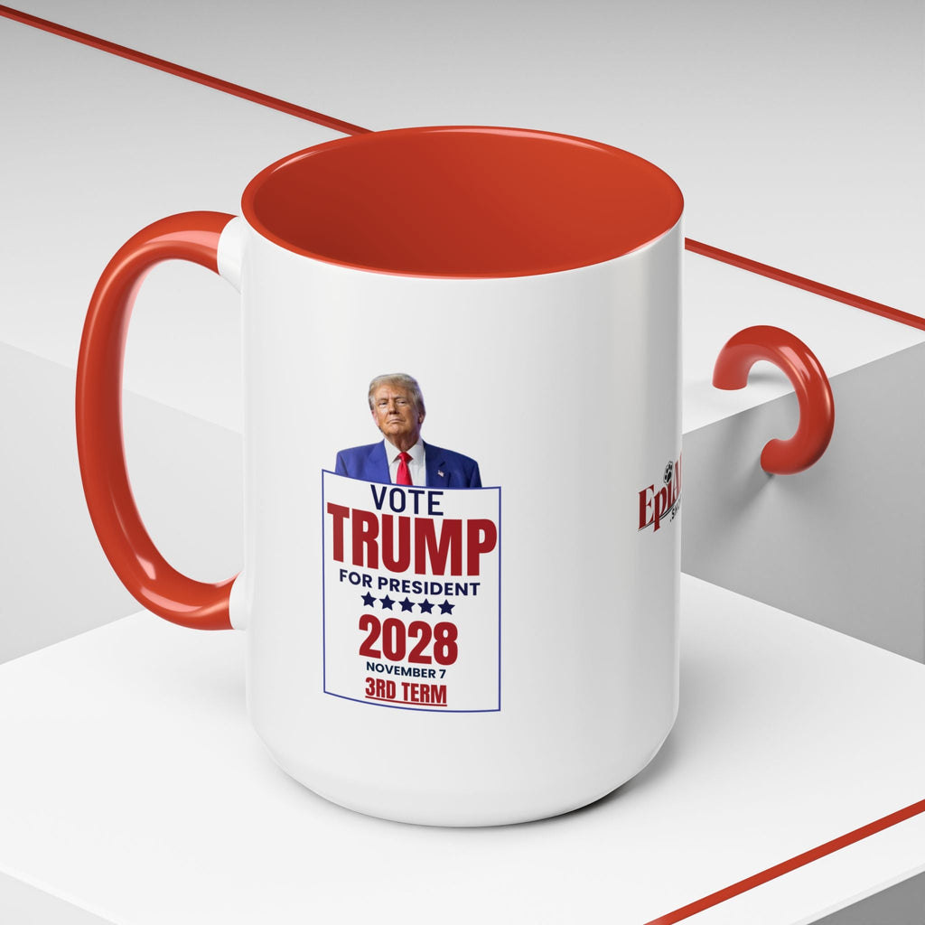 Vote Trump for President Coffee Mug – 11oz & 15oz Accent Mug for Political Enthusiasts - Drinkware, Coffee Mugs - EpiAl's Shop