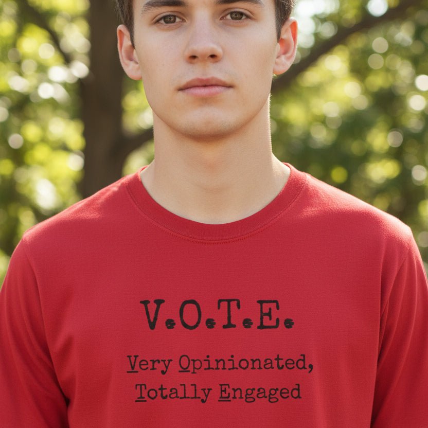 V.O.T.E. – Very Opinionated, Totally Engaged Unisex T-Shirt - Clothing, Unisex, T-Shirts - EpiAl's Shop