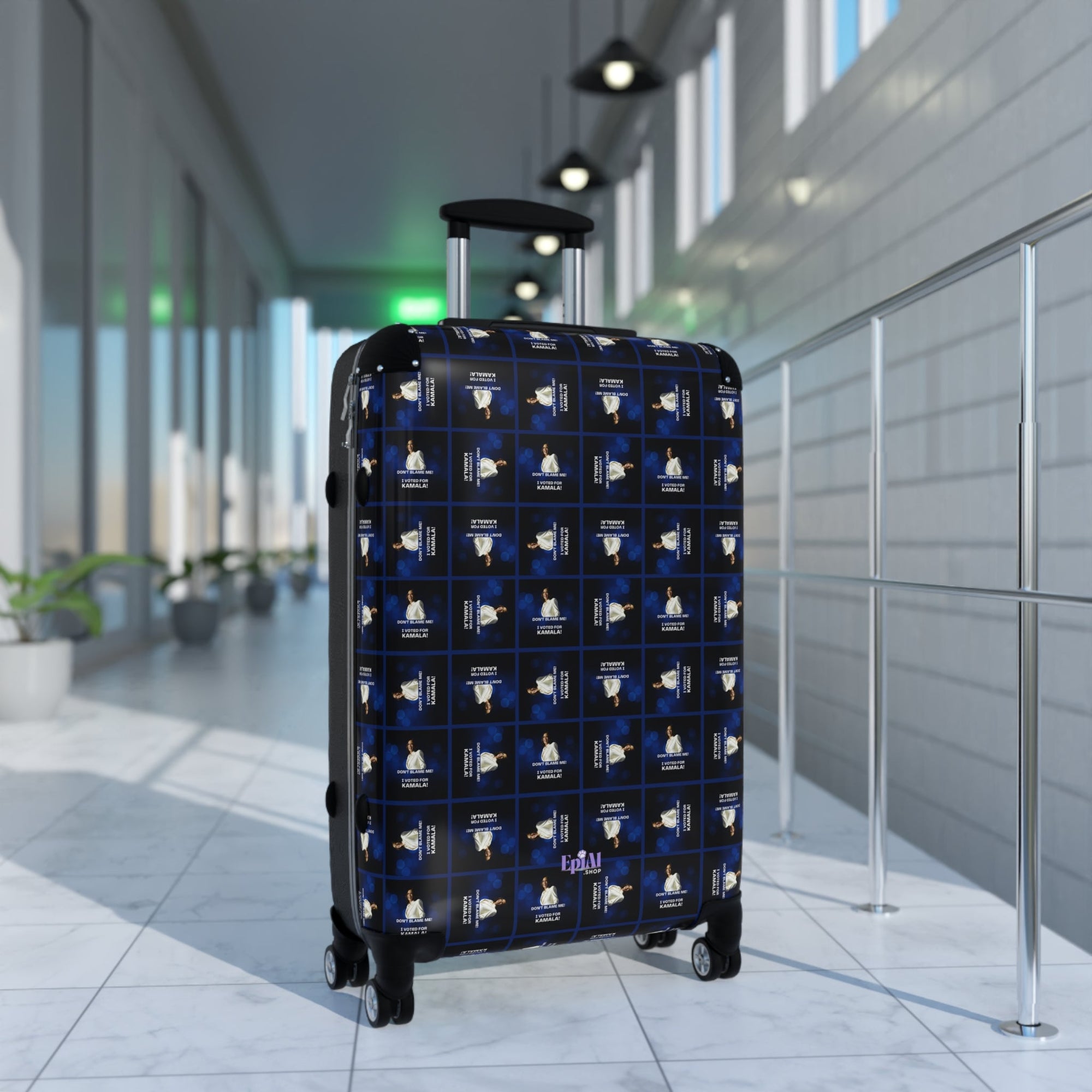 Voted for Kamala Patterned Suitcase - Bags, Suitcases - EpiAl's Shop