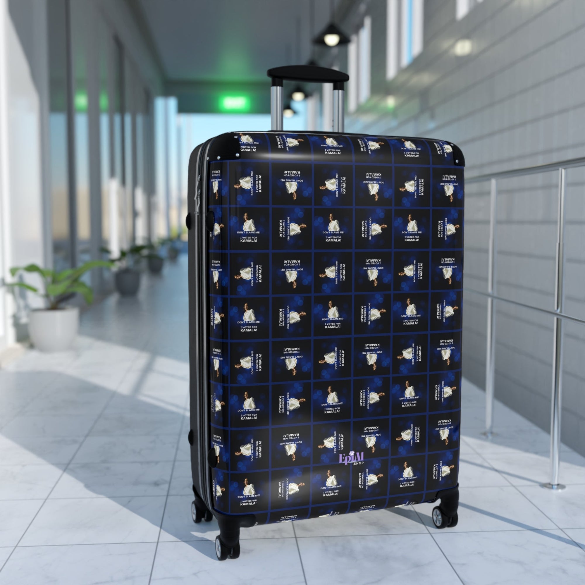 Voted for Kamala Patterned Suitcase - Bags, Suitcases - EpiAl's Shop