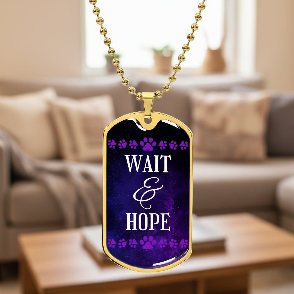 Wait and Hope Necklace - Jewelry - Epileptic Al’s Shop